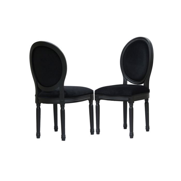fauteuil medaillon noir