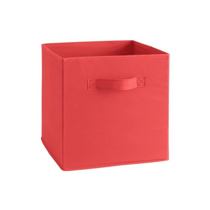 "COMPO CUBE 16" Tiroir tissu rouge - Achat / Vente petit meuble rangement "COMPO 16" Tiroir ...