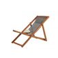 CHAISE LONGUE - TRANSAT  Chaise longue Panama taupe en bois