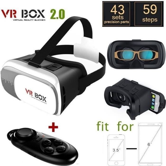 vr box 2 0 version vr lunettes 3d blueto vr box 2 0 version vr lunettes 3d blueto