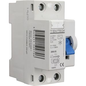 ZENITECH Interrupteur différentiel type AC 40A 30mA