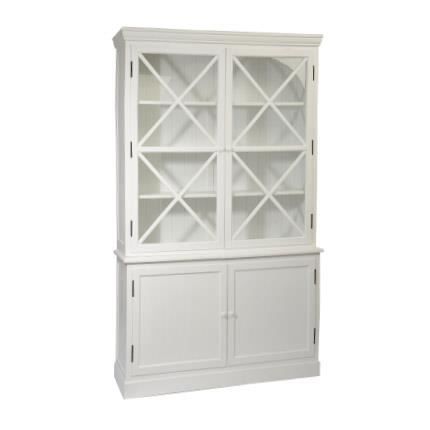 Buffet vaisselier blanc et bois achat / vente buffet vaisselier ...