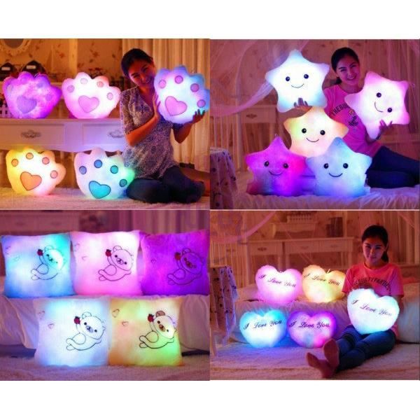 Peluche Coussin Led Lumineux Etoile Coeur Chien Achat Vente