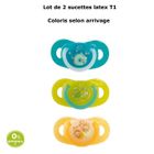 SUCETTE  BEBE CONFORT Lot de 2 sucettes T1 Latex