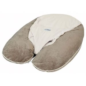 COUSSIN ALLAITEMENT CANDIDE Coussin Multirelax + Soft boa Taupe / Ecru COUSSIN ALLAITEMENT CANDIDE Coussin Multirelax + Soft boa Taupe / Ecru