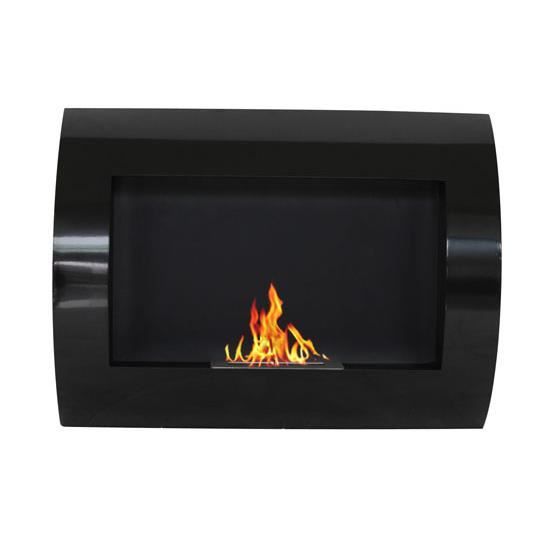 cheminee bio ethanol murale acier inoxydable 3