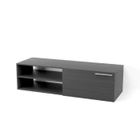  KIKUA Meuble TV 130cm gris cendré