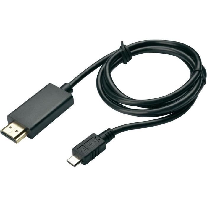 Câbles micro USB CONRAD MHL HDMI Avec ce câble TV MHL vers HDMI