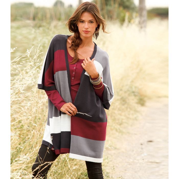 VESTE LONGUE POUR FEMME Gilets pour femme et twin-sets