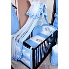CIEL DE LIT BEBE  Ciel de lit bébé et sa flèche de lit bébé BLEU