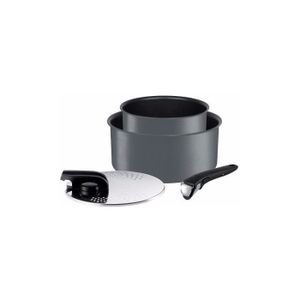 TEFAL INGENIO PERFORMANCE Batterie de cuisine 4 pi?ces L6589502 Tous feux sauf induction gris