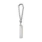 PORTE-CLES Porte clefs 40 x 10mm Argent