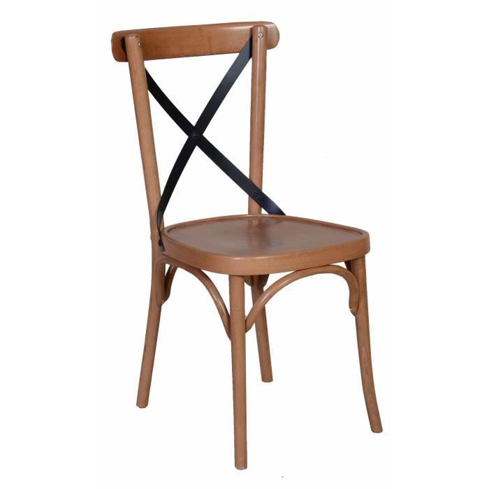 chaise bistrot marron