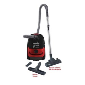 HOOVER CP71_CP41 Aspirateur traîneau avec sac ? 700W ? 85 dB ? A ? Noir et rouge