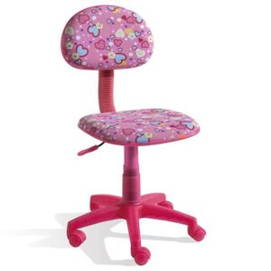 chaise de bureau rose pas cher