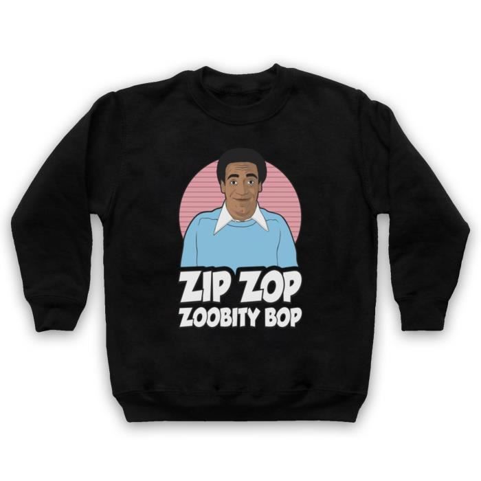 Bill Cosby Zip Zop Zoobity Bop SweatShirt des Noir