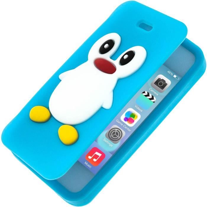 Coque Clapet Pingouin Apple iPhone 4/4S Bleu coque bumper, avis