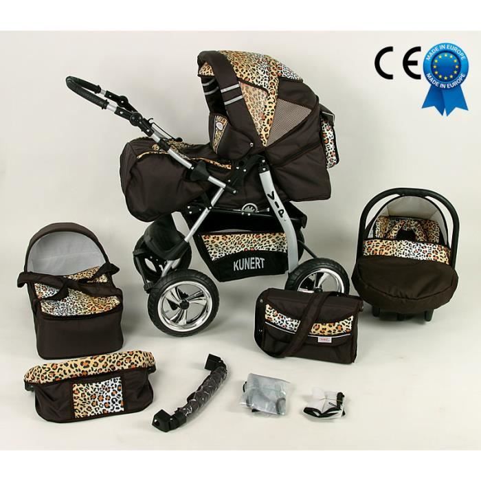 poussette rose leopard pas cher