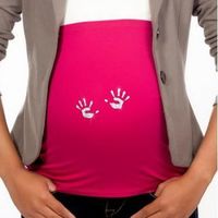 Bandeau de grossesse main magenta Bandeau de grossesse main magenta