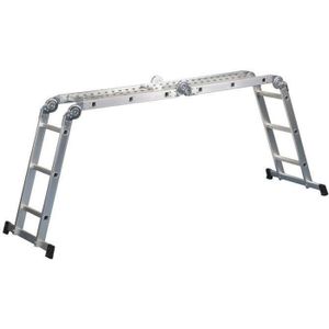 CENTAURE Echelle articulée 4,2 m base rapportée 12 échelons avec plateforme en acier