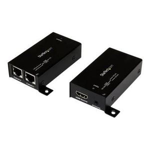 STARTECH Extendeur HDMI sur Cat5/Cat6 avec IR - Extender HDMI auto-alimenté - Prolongateur HDMI et IR sur câble Ethernet - 30 m