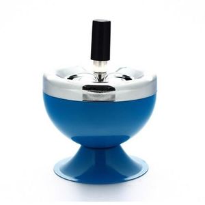 Cendrier Poussoir Bleu