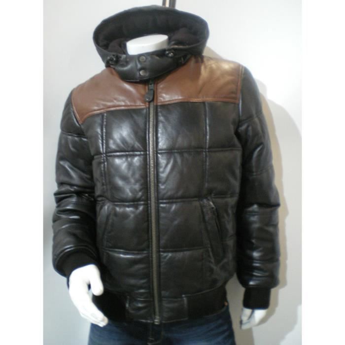 doudoune cuir schott