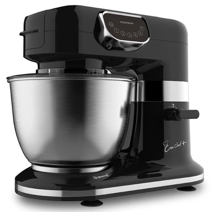 THOMSON THFP06719B Robot Pâtissier Noir - Bol Inox 5 Litres - Blender 1 ...