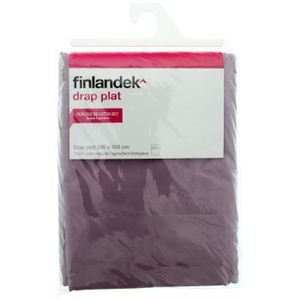 TOUT SIMPLEMENT Drap plat Percale - 240x300 cm - Santal