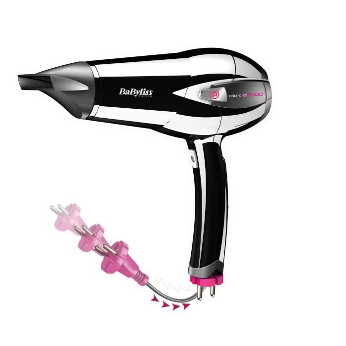 Sèche cheveux BABYLISS Retra Cord Expert 2000W D Achat f babd371e