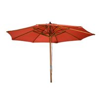 PARASOL Parasol en Bois Diametre 3M50 Brique PARASOL Parasol en Bois Diametre 3M50 Brique