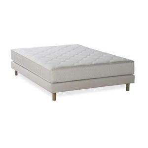 DETENTE Ensemble matelas + sommier 140x190cm 24cm ressorts ensachés confort équilibré