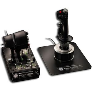 THRUSTMASTER Simulateur de vol HOTAS WARTHOG : Joystick + Panneau de contrôle + Double manette des gaz - PC
