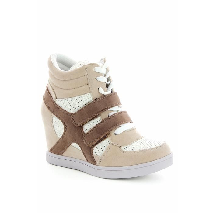 basket compensée argentée