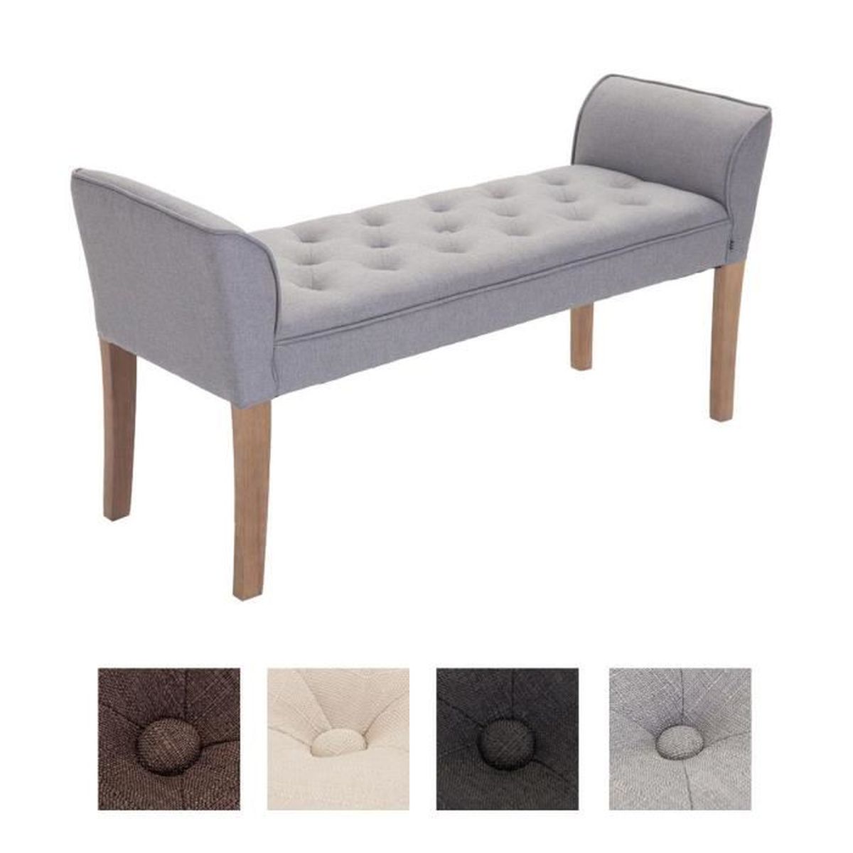 Clp banquette cleopatra, en tissu, avec accoudoirs / sans dossier ...