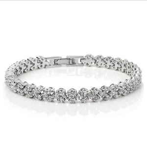 BRACELET , GOURMETTE Yonger Bracelet avec Cristal Swarovski , Plaqué Or