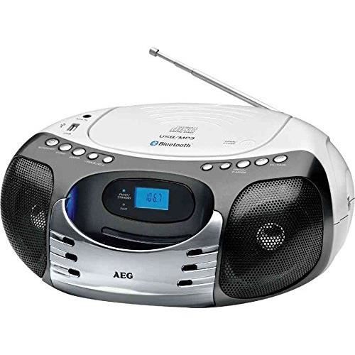 AEG STEREO CDRADIO SR 4356 BT NOIR BLANC radio cd cassette, avis et prix pas cher Cdiscount