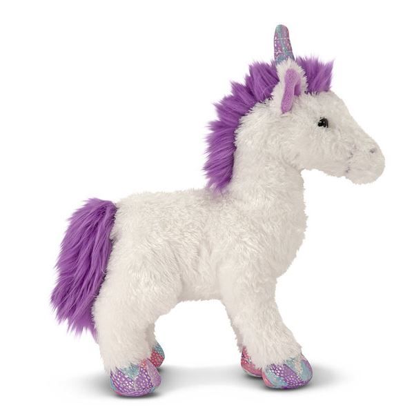 peluche licorne blanche