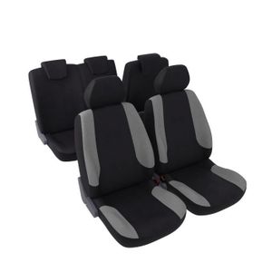 DBS Teo Jeu Complet de Housses Universelles en Polyester Noir et Gris