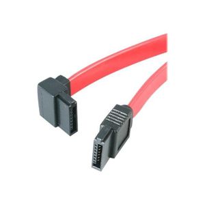 STARTECH Câble SATA vers SATA coudé ? angle gauche de 30 cm - Cordon Serial ATA III 6 Gb/s