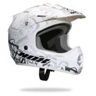 CASQUE - PIECE DETACHEE CASQUE Casque Moto Scooter Cross NOX N725 Noir/Blanc