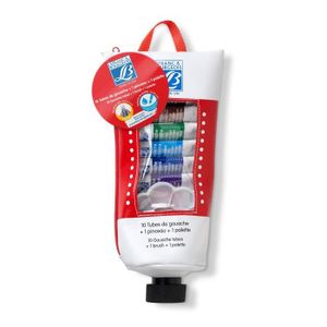 LEFRANC & BOURGEOIS Trousse tube avec gouaches 10x10ml