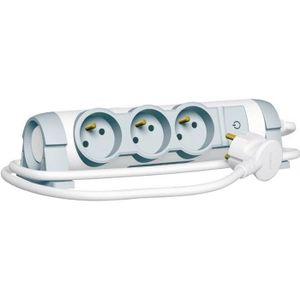 LEGRAND Rallonge multiprise Confort bloc de prises rotatif 3x2 P+T cordon 3 m