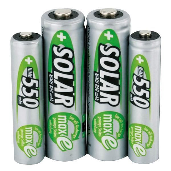 Pack de 2 pile rechargeable SOLAIRE AAA Micro 550m Micro / AAA