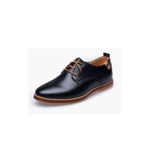 Chaussures Derby Bugatti Homme - Cuir Business Bicolore Avec Coutures Main