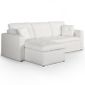 CANAPE - SOFA - BANQUETTE Canapé Angle convertible Blanc NEW TOLEDO