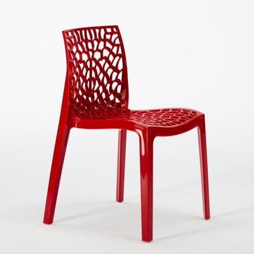 chaise de cuisine rouge