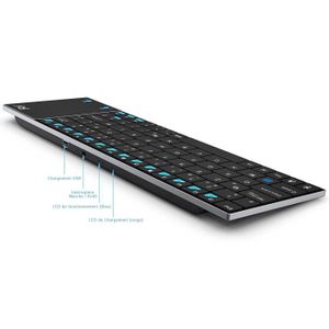 CLAVIER D'ORDINATEUR Rii K12 Ultra-mince 2.4GHz Mini Clavier Sans Fil(w CLAVIER D'ORDINATEUR Rii K12 Ultra-mince 2.4GHz Mini Clavier Sans Fil(w