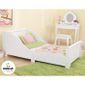  Lit fille Traineau blanc, couchage 70x140