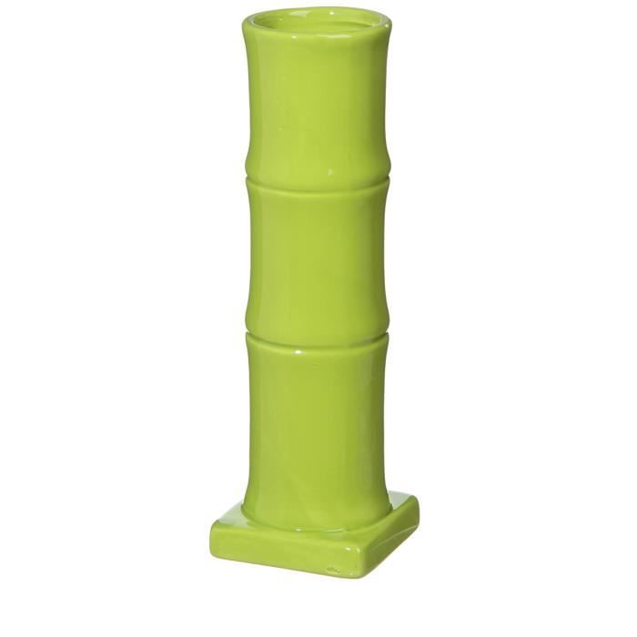 Vase bambou en céramique VERT Achat / Vente vase soliflore